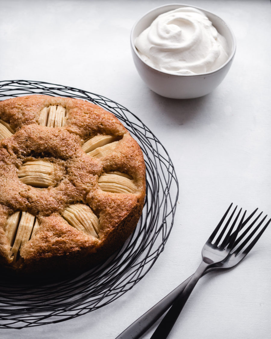 Citrus Cardamom Sunken Apple Cake | Baking Butterly Love