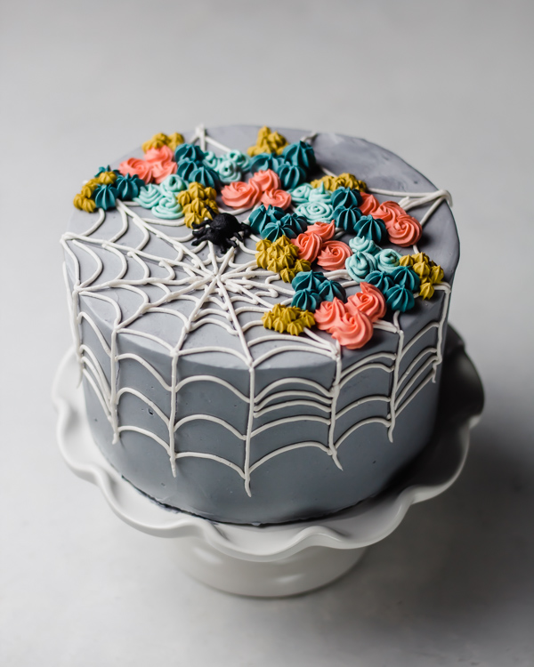 Cute Spider Web Cake Baking Butterly Love